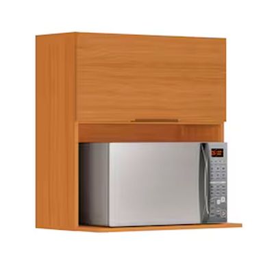 Armário Aéreo para Micro-ondas Itatiaia Ideale com 1 Porta Basculante e 2 Prateleiras Cinamomo