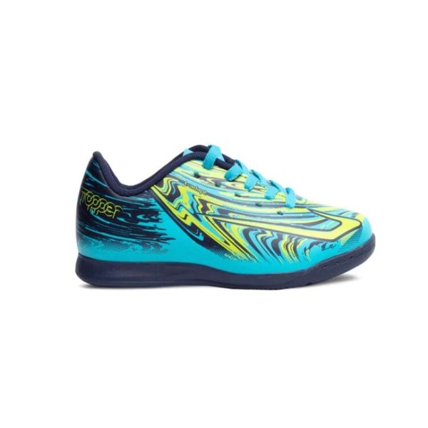 Chuteira Futsal Topper Strike V Infantil - Azulvde 28 / AZUL/VDE Chuteira Futsal Topper Strike V Infantil - Azulvde 28 / AZUL/VDE