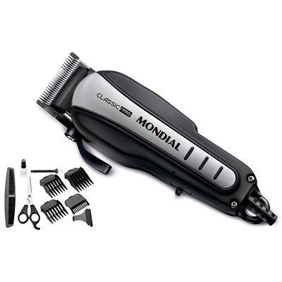 Cortador De Cabelos Mondial Classic Pro 127v preto/inox 110V