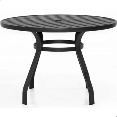 Conjunto Sling Com Mesa Ripada E Guarda Sol Marrom Capuccino