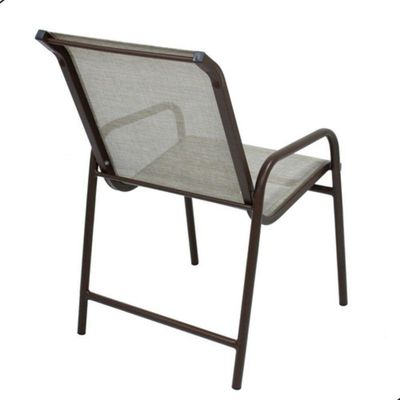 Conjunto Sling Com Mesa Ripada E Guarda Sol Marrom Capuccino