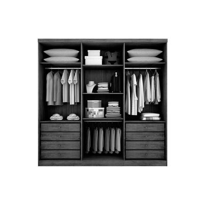 Guarda Roupa Casal 6 Portas E 8 Gavetas Vértice Freijo Cumaru C/ Fendi - Novo Horizonte