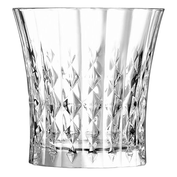 Copo Uísque 6 peças Cristal Transparente 270Ml Lady Diamond 9X9X9Cm