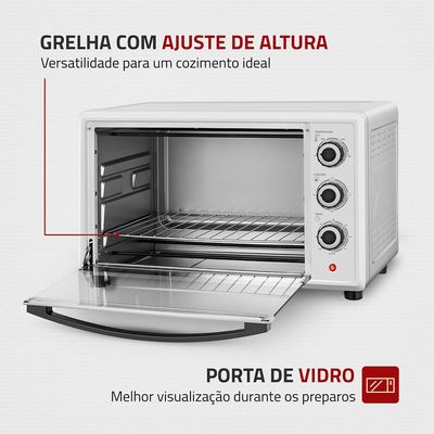Forno Elétrico 42L Family II Mondial Branco e Inox- FR-42-W 220V