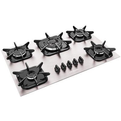 Cooktop Mueller 5 Bocas De Alumínio Tripla Chama Mcg5bk