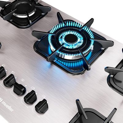 Cooktop Mueller 5 Bocas De Alumínio Tripla Chama Mcg5bk