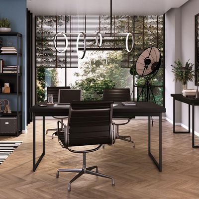Mesa Oxford 160 X 90cm Preto