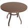 Conjunto Lótus Com Mesa 90cm Ripada 4 Poltronas Ombrelone 3,00m Com Base Marrom claro